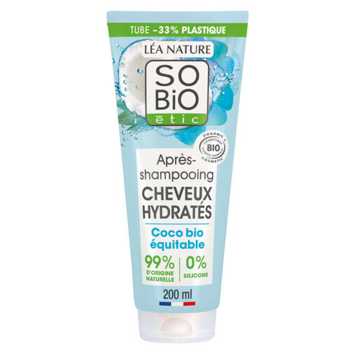 SO'BiO Étic Après-Shampooing Cheveux Hydratés Coco 200ml