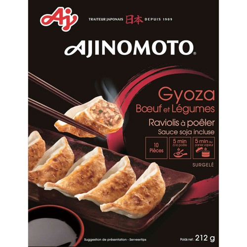 Ajinomoto Gyoza Bœuf Légumes 212g