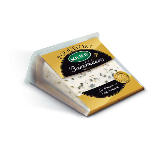 Societe roquefort fromage aop caves baragnaudes au lait cru de brebis 150g