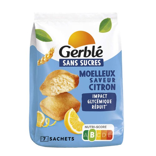 Gerblé Moelleux  Citron Sans Sucres Ajoutés  196g