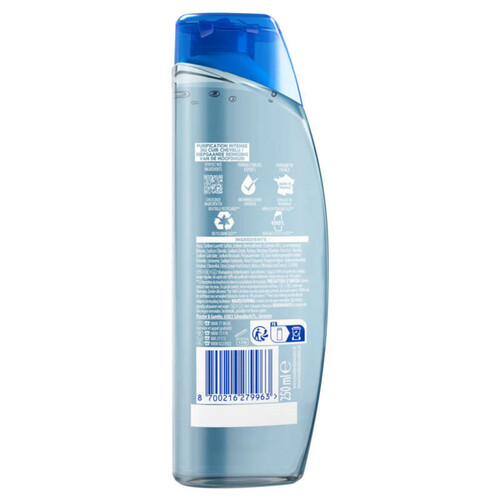 Head & Shoulders pure intense shampooing deep cleanse oil control 250ml