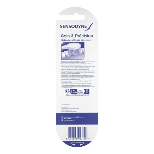 Sensodyne Brosse à dents Soin & Précision Souple x2