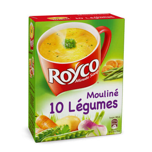 Royco Soupe Mouliné 10 légumes 4x16,1g.