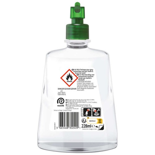 Air Wick Recharge Spray Automatique sans gaz Vanille & Chèvrefeuille 228ml