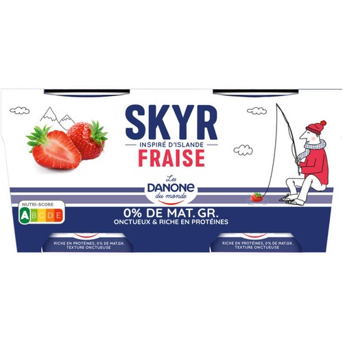 Danone Skyr Fraise 0% M.G 2x140g