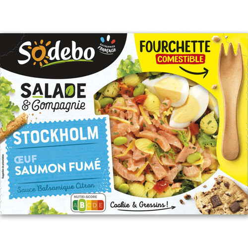 Sodebo Salade & Compagnie Stockholm Saumon Crudités 320g