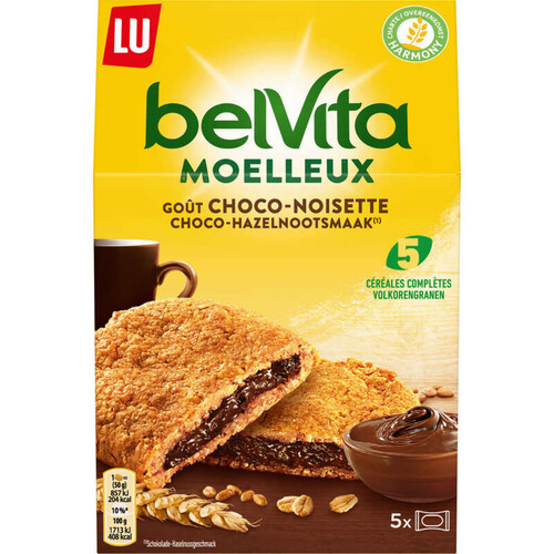 Lu Belvita Petit Déjeuner Biscuits Moelleux Choco Noisette 250 g