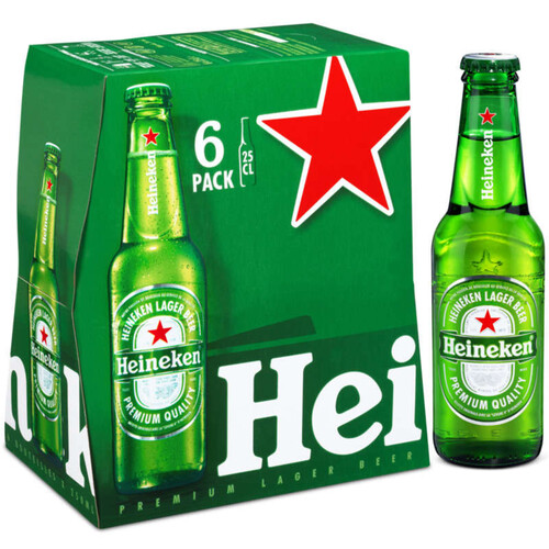 Heineken Bière Blonde 5° 6 x 25cl