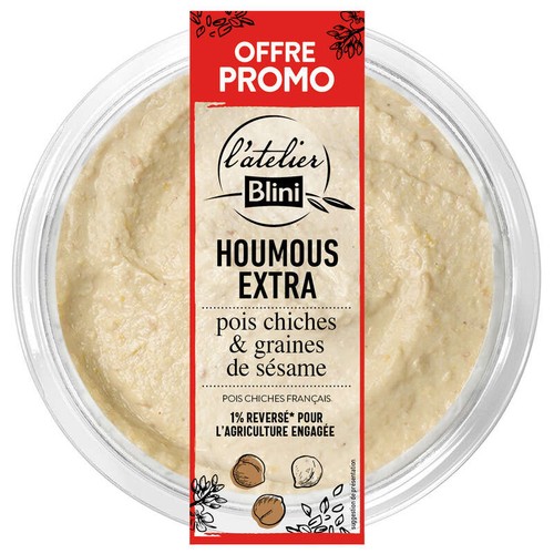 Atelier Blini Houmous 215g Offre promo