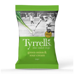 Tyrrell's Chips de pomme de terre green oinon sour cream 150g