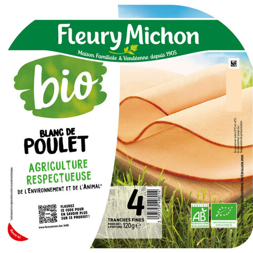 Fleury Michon Blanc De Poulet Bio X4