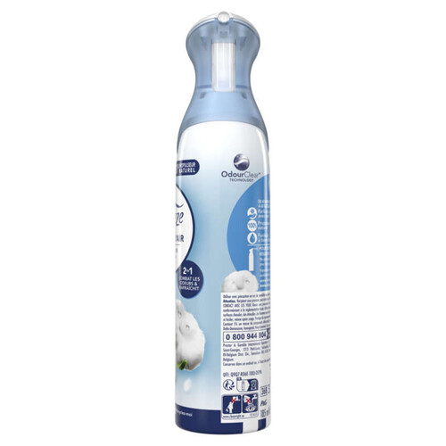 Febreze Désodorisant Aerosol Brume d'Air Pureté de Coton 185ml