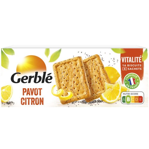 Gerblé Biscuit pavot citron 200g