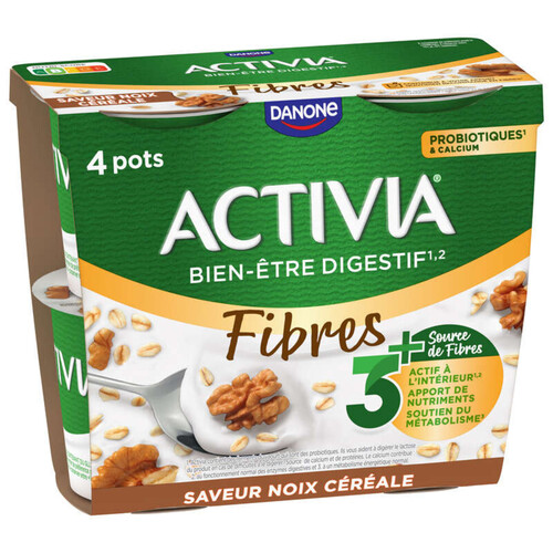 Activia Céréales Yaourt Noix Bifidus 4X120g