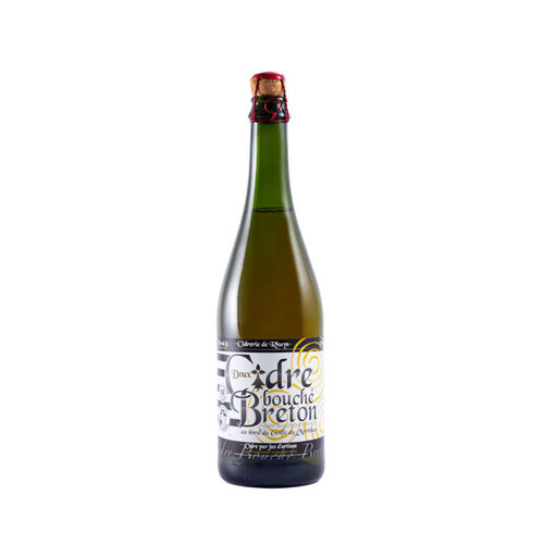 Cidrerie de Rhuys Nicol Cidre Bouché Breton Doux Pur Jus Artisanal IGP 75cl