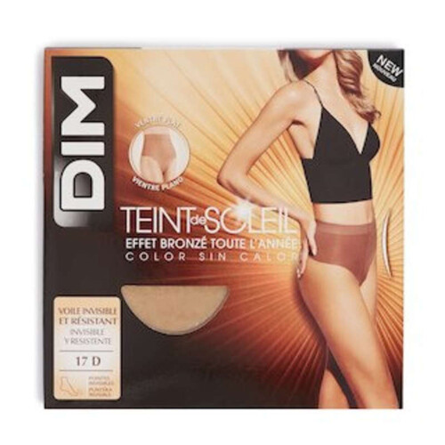 DIM Collants hâlé Teint de Soleil Ventre Plat 17D taille 1