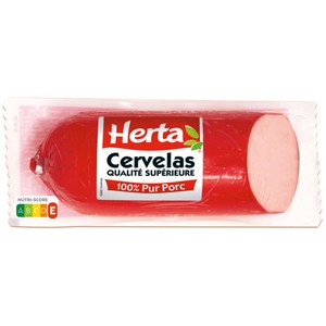Herta Cervelas 100% pur porc 400g
