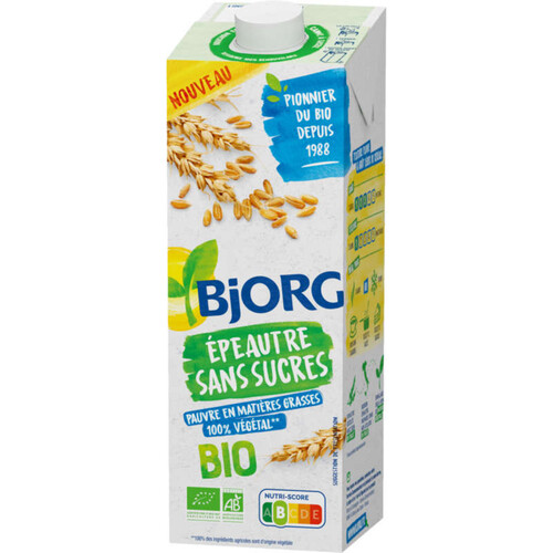 Bjorg Boisson Epeautre sans sucres Bio 1L