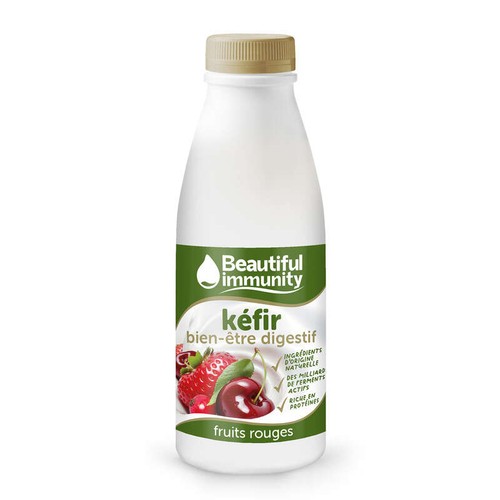 Beautiful Immunity Kefir Bien-être Digestif Fruits Rouges 500ml