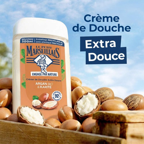 Le Petit Marseillais Crème de Douche Extra douce Argan Bio & karité 300ml