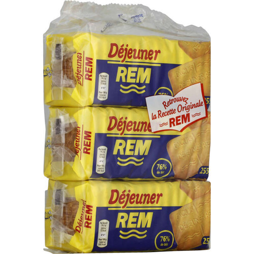 REM Déjeuner Biscuits 3x255g