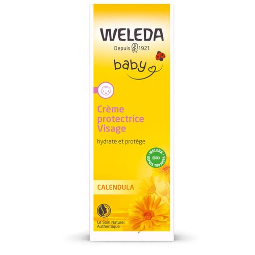 [Para] Weleda Bebe Crème Protectrice Visage au Calendula 50ml