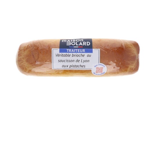 Maison Bolard véritable brioche au saucisson de Lyon aux Pistaches 330g