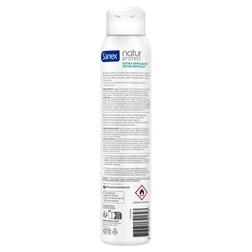 Sanex Déodorant Spray Natur Protect Extra efficacité 200ml