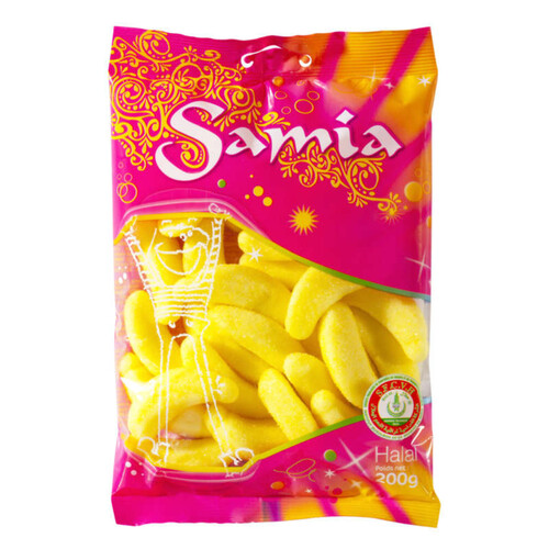 Samia Bonbons Banane Halal 200g