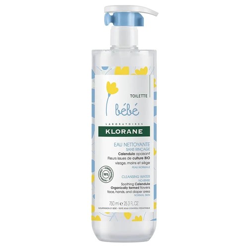 Klorane Bébé Eau Nettoyante Sans Rinçage 750ml