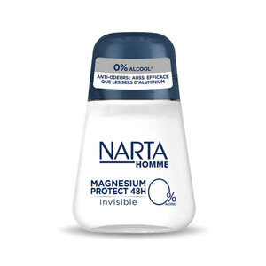 Narta Homme Déo Bille Magnesium Protect Invisible Sans Sel D'Aluminium 50Ml