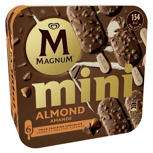 Magnum Glace Bâtonnet Amande 6x55ml