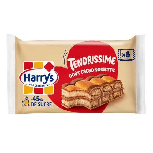 Harrys Tendrissime Gâteaux Cacao noisette 264g
