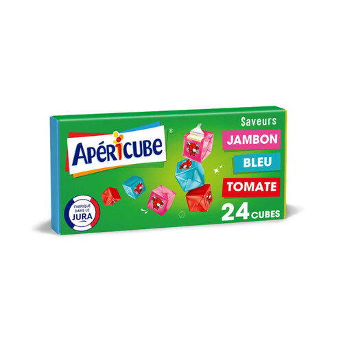 Apéricube fromage fondu apéritif panier de campagne 24 cubes 125g