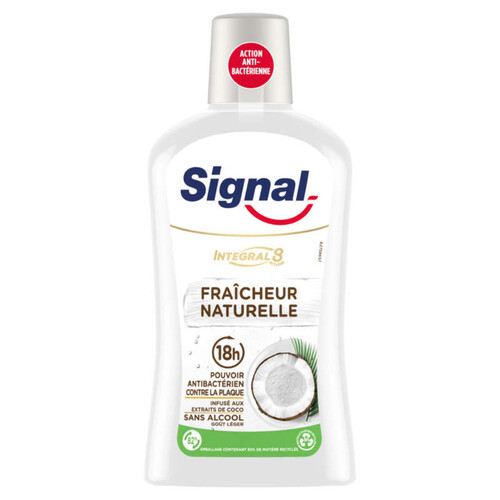 Signal Bain De Bouche Antibactérien Integral 8 Nature Fraîcheur 500Ml