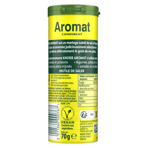 Knorr Condiment En Poudre Aromat Tube 70g