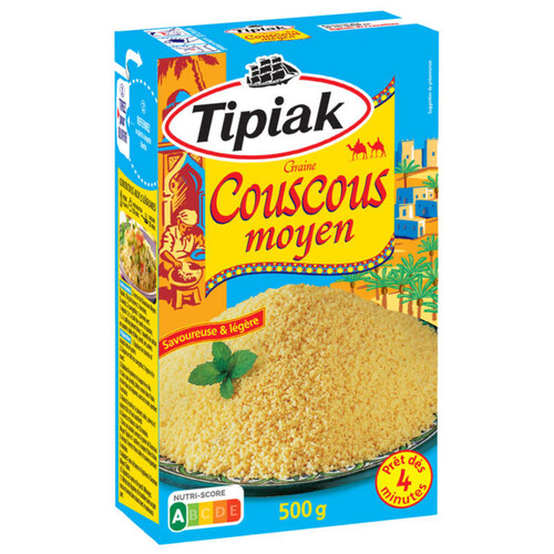 Tipiak Couscous Moyen Prêt En 4Min 500G