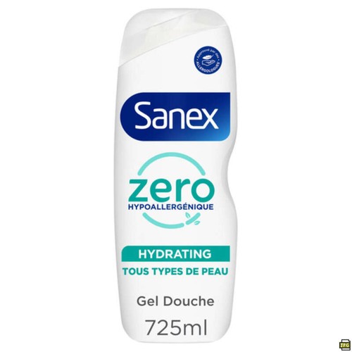 Sanex Zero Gel Douche Corps-Visage-Cheveux Normal 725ml