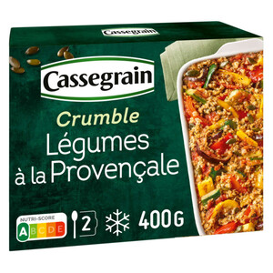 Cassegrain Légumes À La Provençale Crumble Graines De Courge 400G