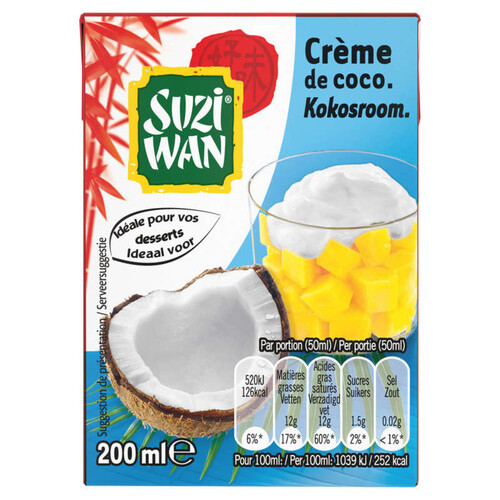 Suzi Wan Crème De Coco 200Ml
