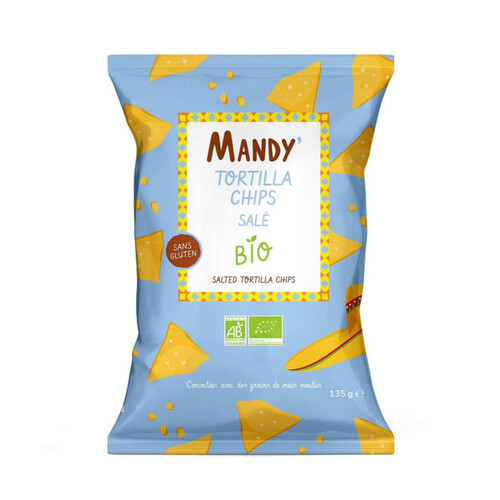 Mandy' Tortilla Chips Salé Bio 135g