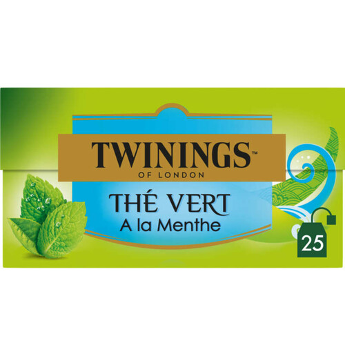 Twinings Thé Vert Menthe 25 Sachets 37,5G