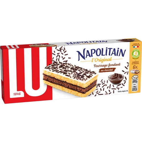 Lu Napolitain L'Original Gâteaux au Chocolat 180g