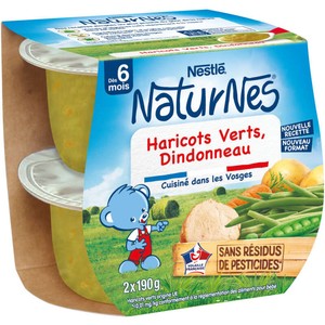 Natures Haricots vert dindonneaux 2x190g
