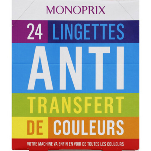 Monoprix Lingettes Anti Transfert De Couleurs X24