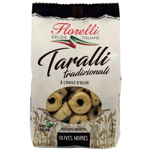 Florelli Taralli aux Olives Noires 180g