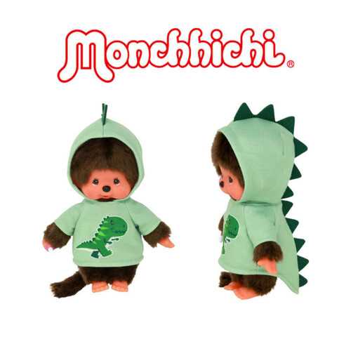 Bandai monchhichi peluche dinosaure 20 cm