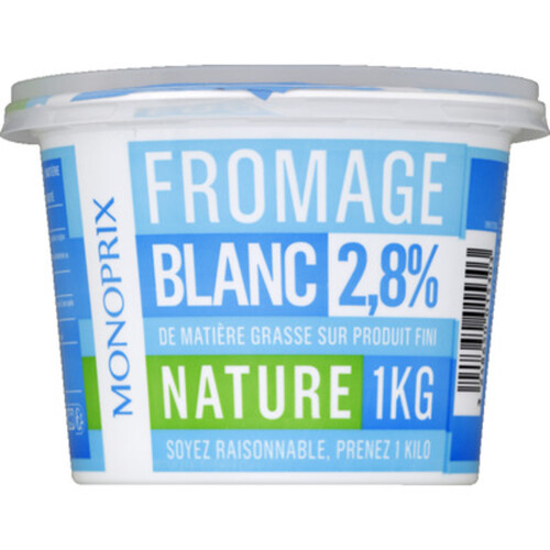 Monoprix Fromage blanc 2,8% de matière grasse 1kg
