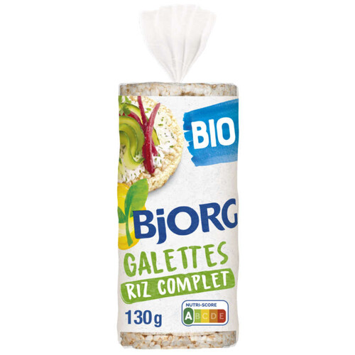 Bjorg Galettes Riz Complet Bio Sans Gluten 130g