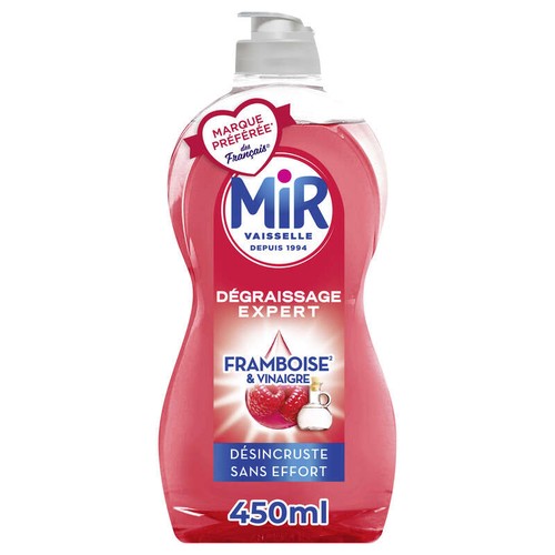 Mir Liquide Vaisselle Vinaigre & Framboise 450ml